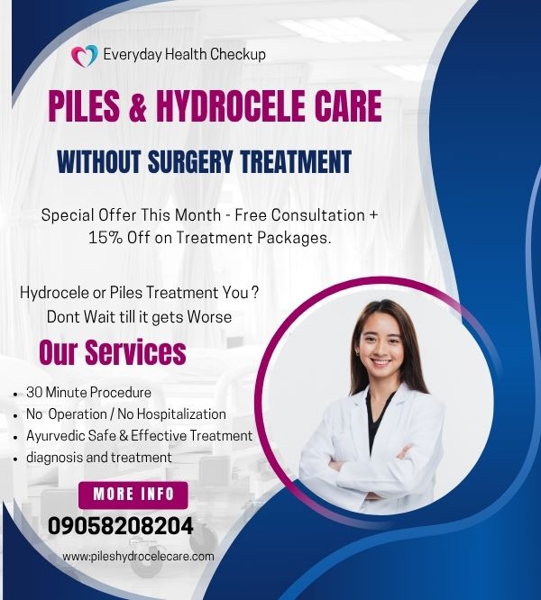 piles & hydrocele without surger treatment